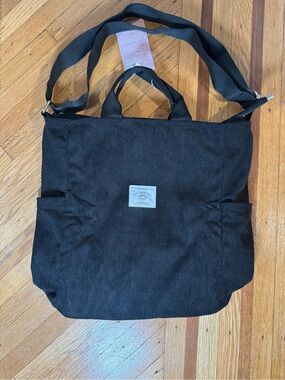 Kalidi Corduroy Crossbody Messenger Bag in Black - NWT! **NEW LOW PRICE!!**